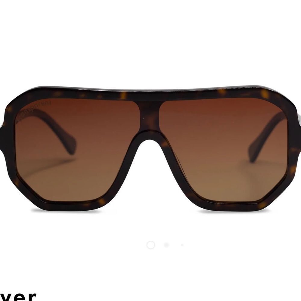 Transparent Free People  River Sunglasses Tortoise
